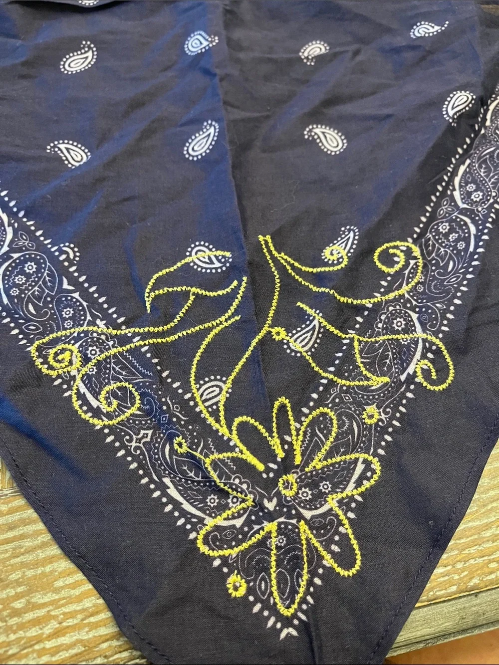 Free People Crawford Blue Combo Only Printed Bandana Paisley Scarf New 1